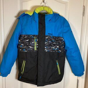 Oshkosh Boys Ski Jacket Size 12 Skiing Warm Winter Coat With Hood